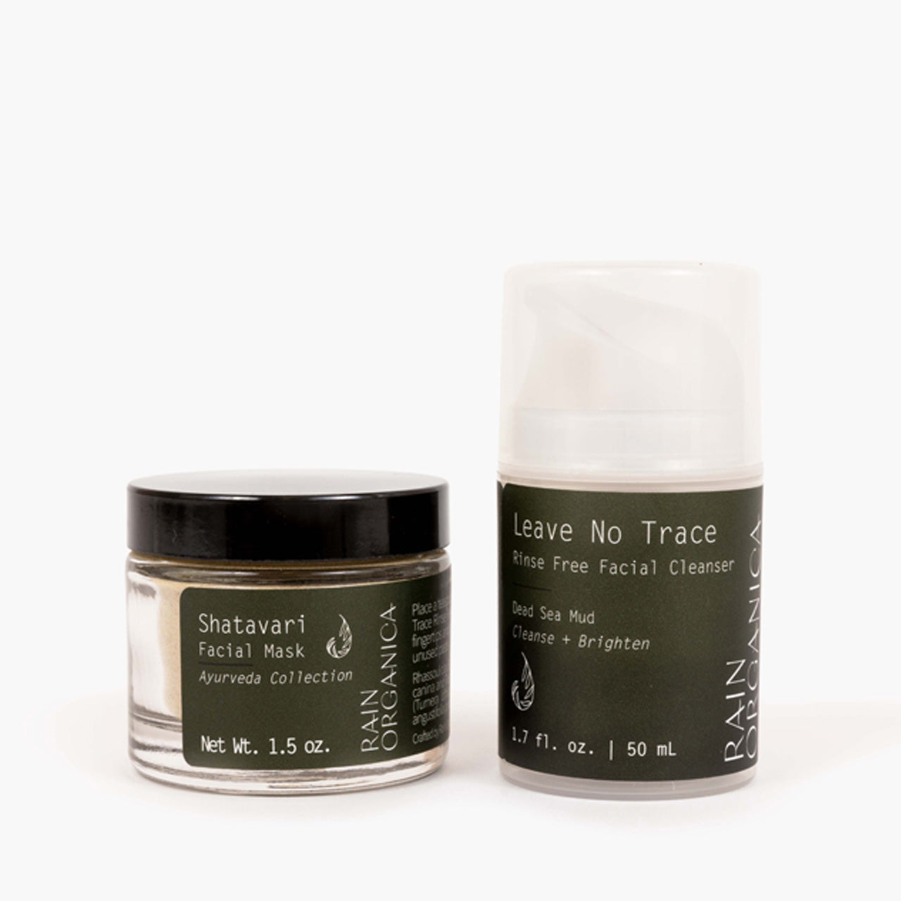 Shatavari Face Mask + Leave No Trace Cleanser